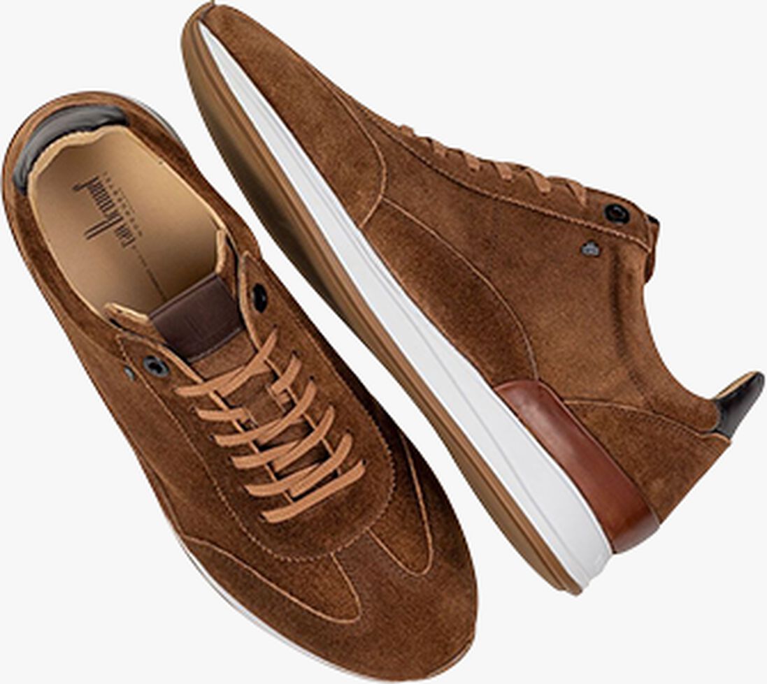 VAN BOMMEL cognac van bommel lage sneakers sbm-10015