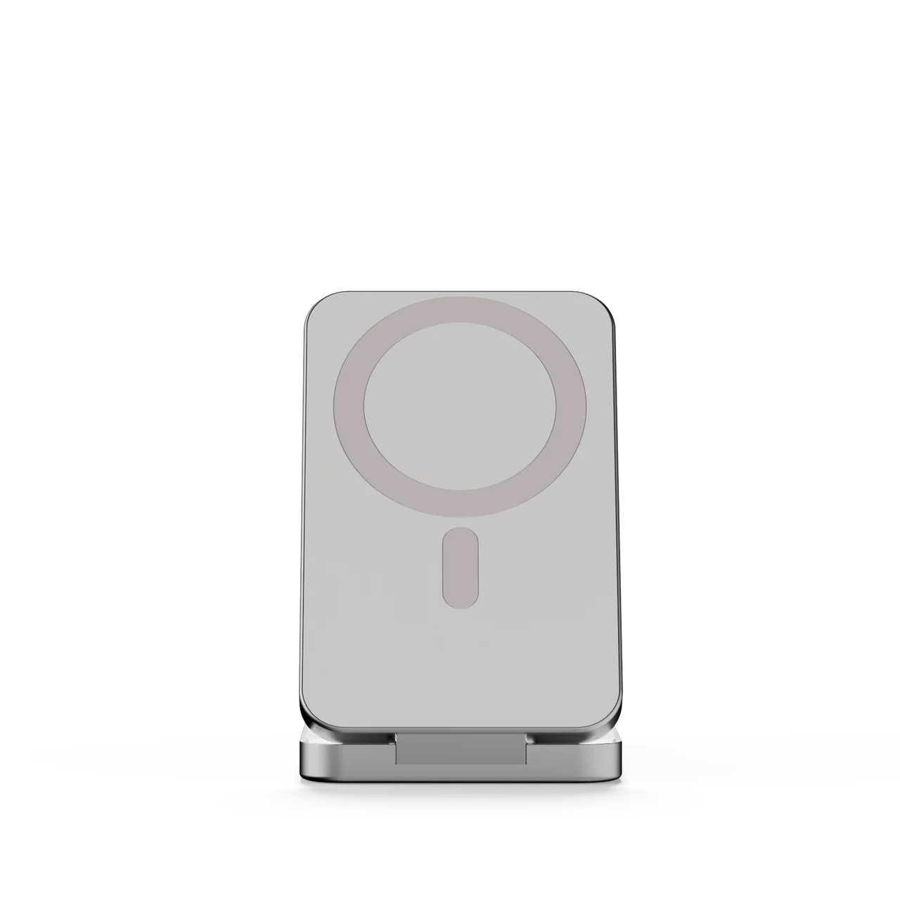 (20W) 8000mAh Magnetische MagSafe Powerbank USB C Power Delivery Ladegerät   Kickstand (LQWPS082) - Silber