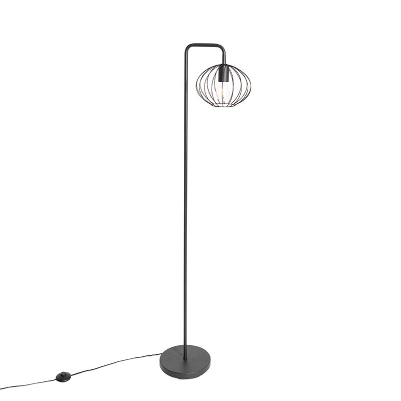Industriële vloerlamp zwart 23 cm - Margarita