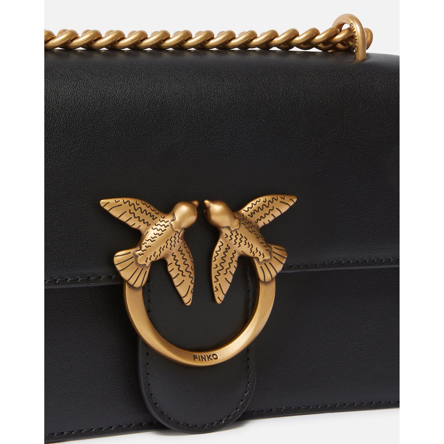 Pinko Love One Mini Dc Vitello Seta black