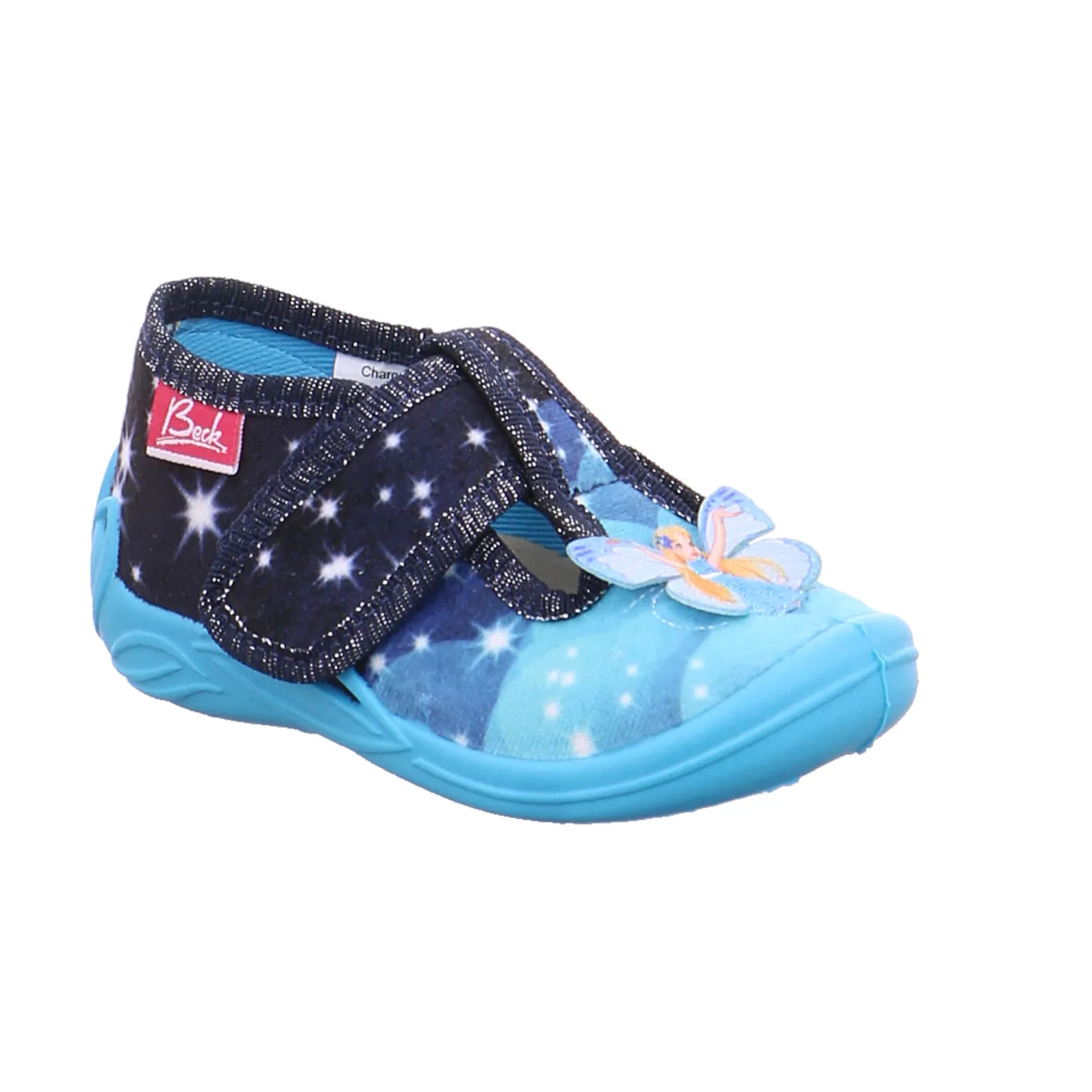 BECK Baby-Hausschuh Blau Textil  Mädchen