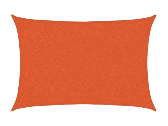 Voile d'ombrage 160 g/m² Orange 2x2,5 m PEHD