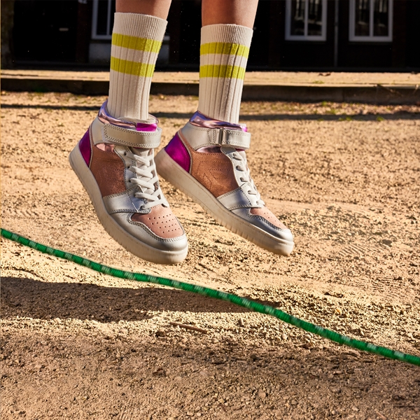 TwoDay meisjes sneakers met metallic details