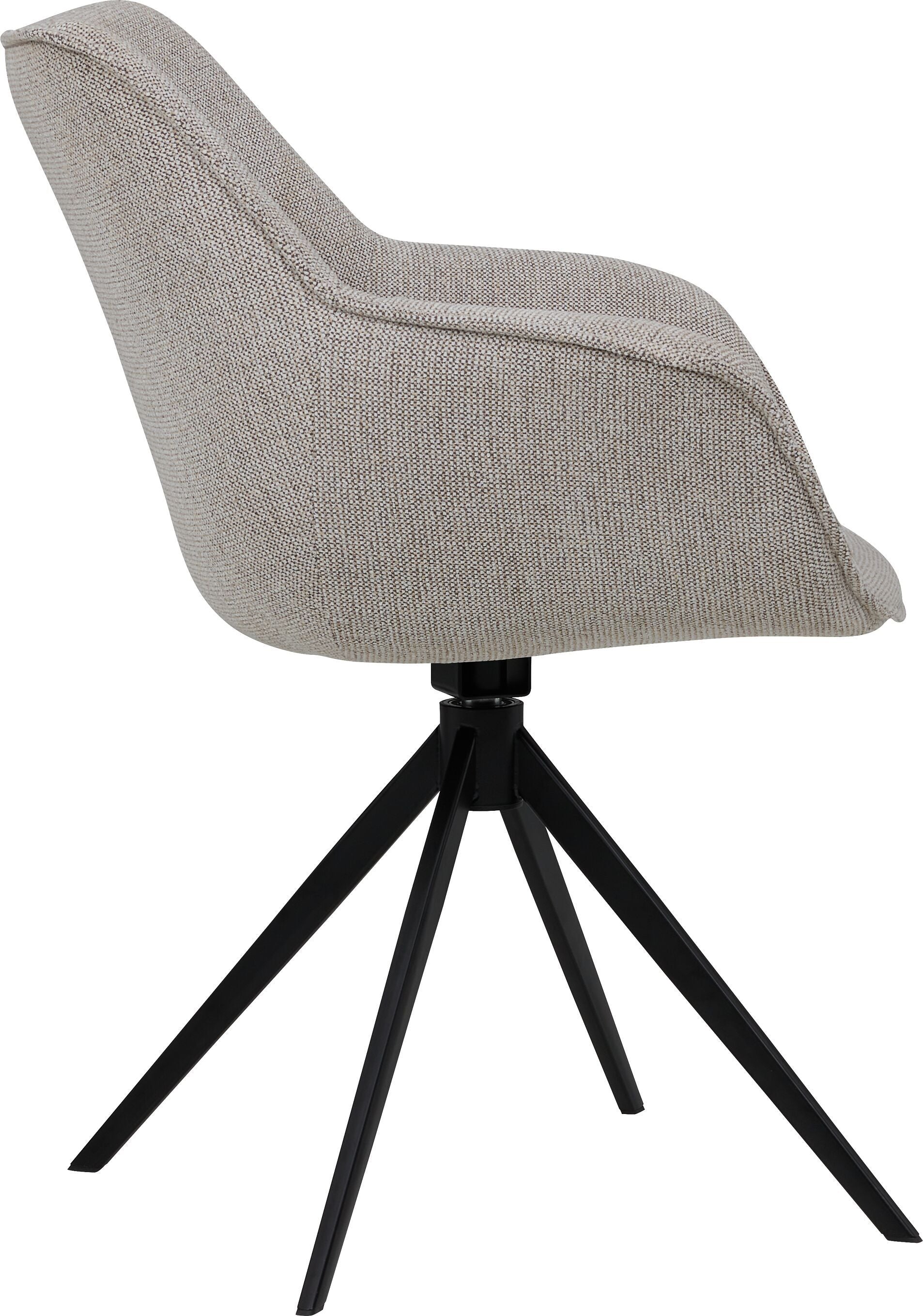 LUINO Stuhl - Beige / B: 68.0 cm x T: 62.0 cm x H: 82.5 cm