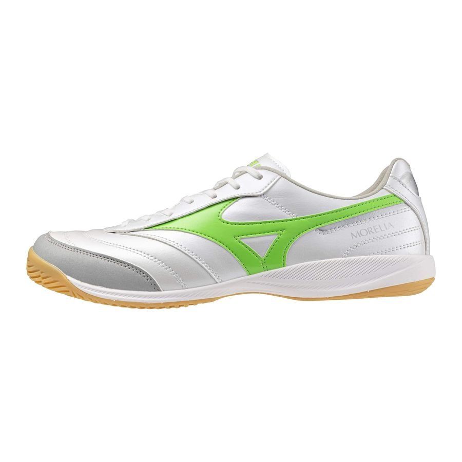 Mizuno Morelia Sala Pro IN Frontier - Blanc/Vert Néon/Argent