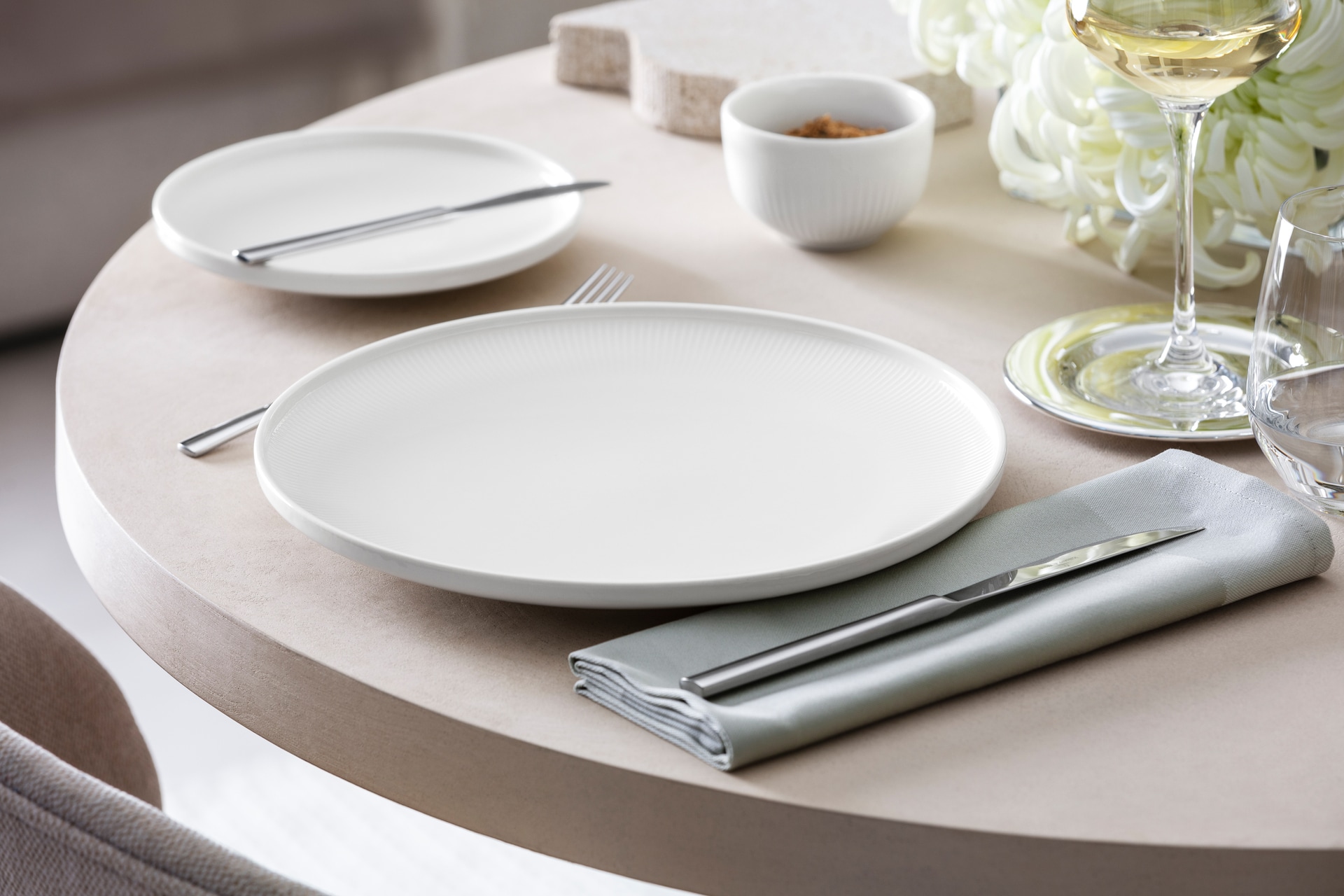 Villeroy & Boch Speiseteller AFINA Porzellan weiß