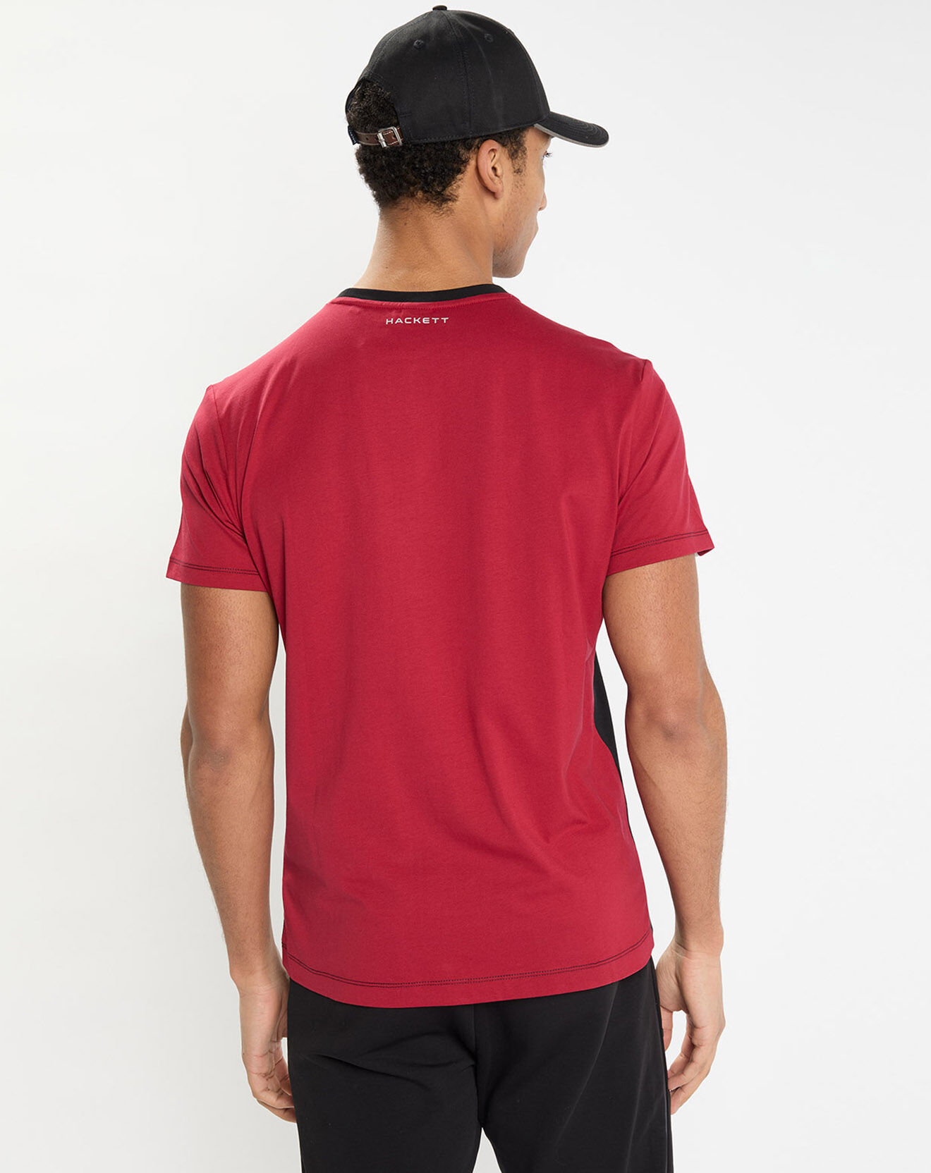 Hackett London T-Shirt Regular Fit Aston Martin Racing Raglan noir/rouge