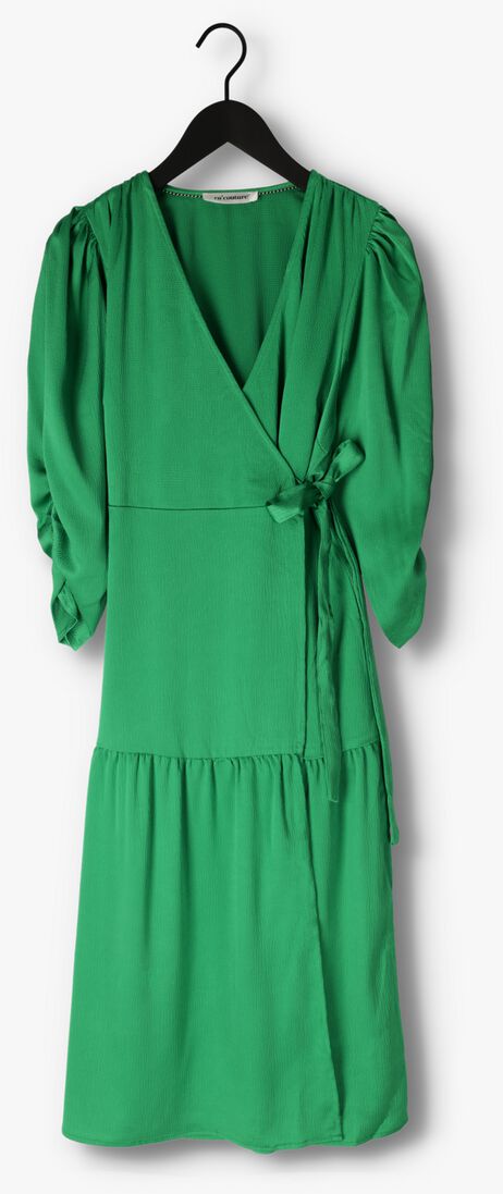 groene co'couture midi jurk mira wrap dress