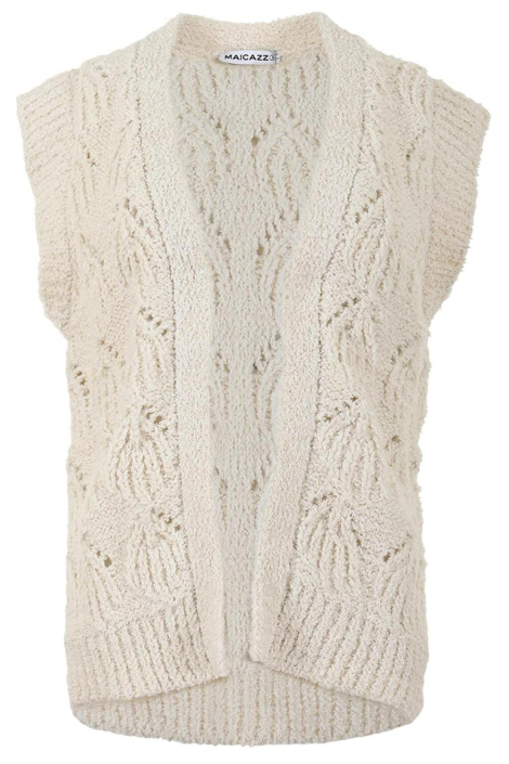Maicazz ecru dames gilet