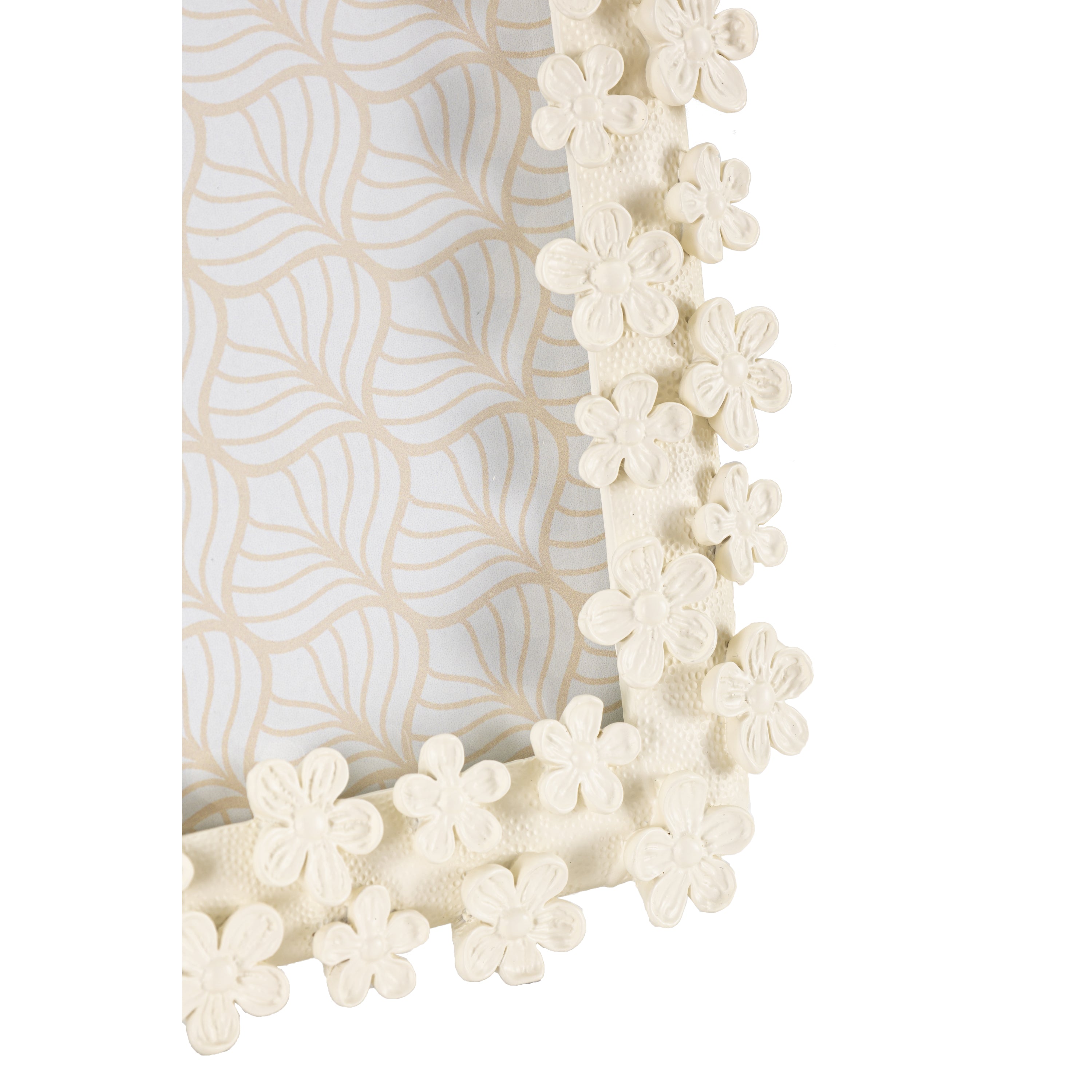 Filly - Beige harsfotolijst met bloemen