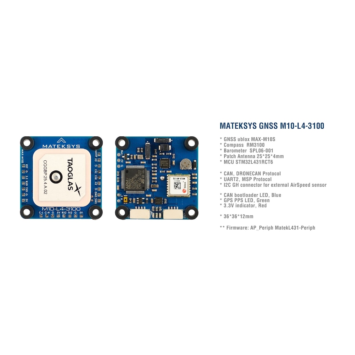 Mateksys GNSS & M10-L4-3100