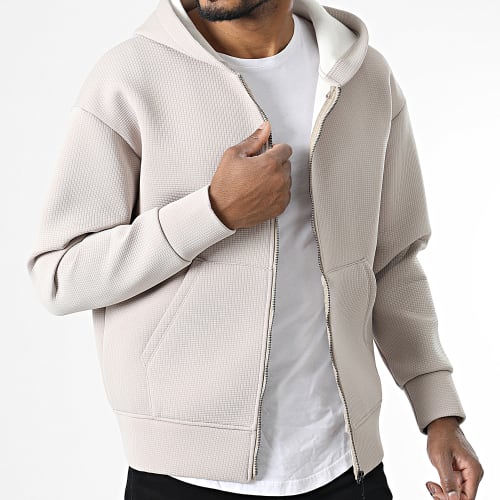 Veste Zippée Capuche UY903 Beige