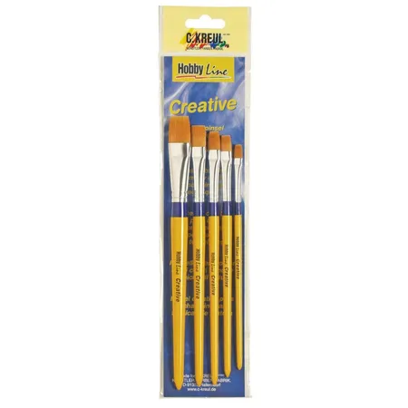 KREUL Pinsel Synthetik flach 5er Set