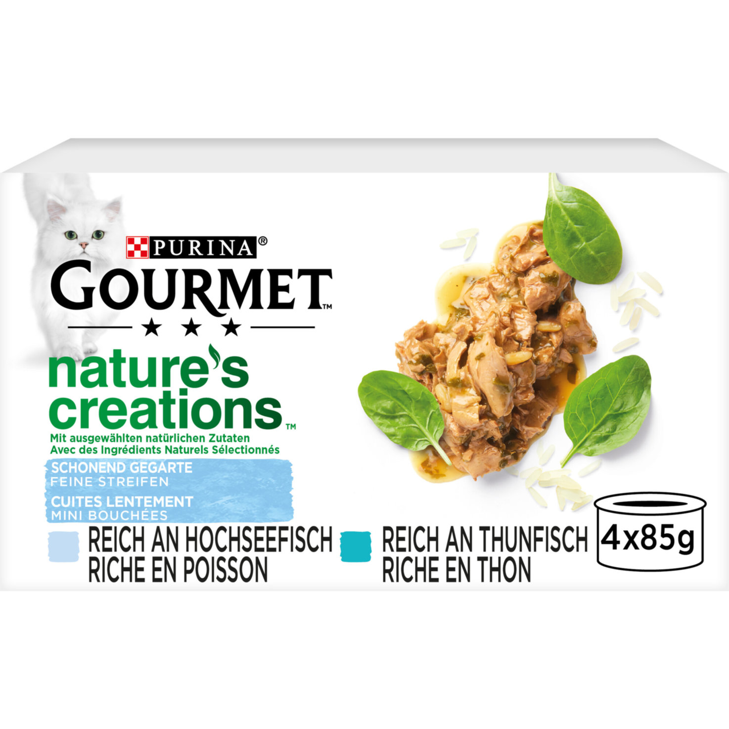 Gourmet Katzenfutter Nature's Creation Fisch 4x85g