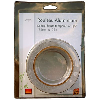 Ruban adhésif aluminium 75 mm x 25 m