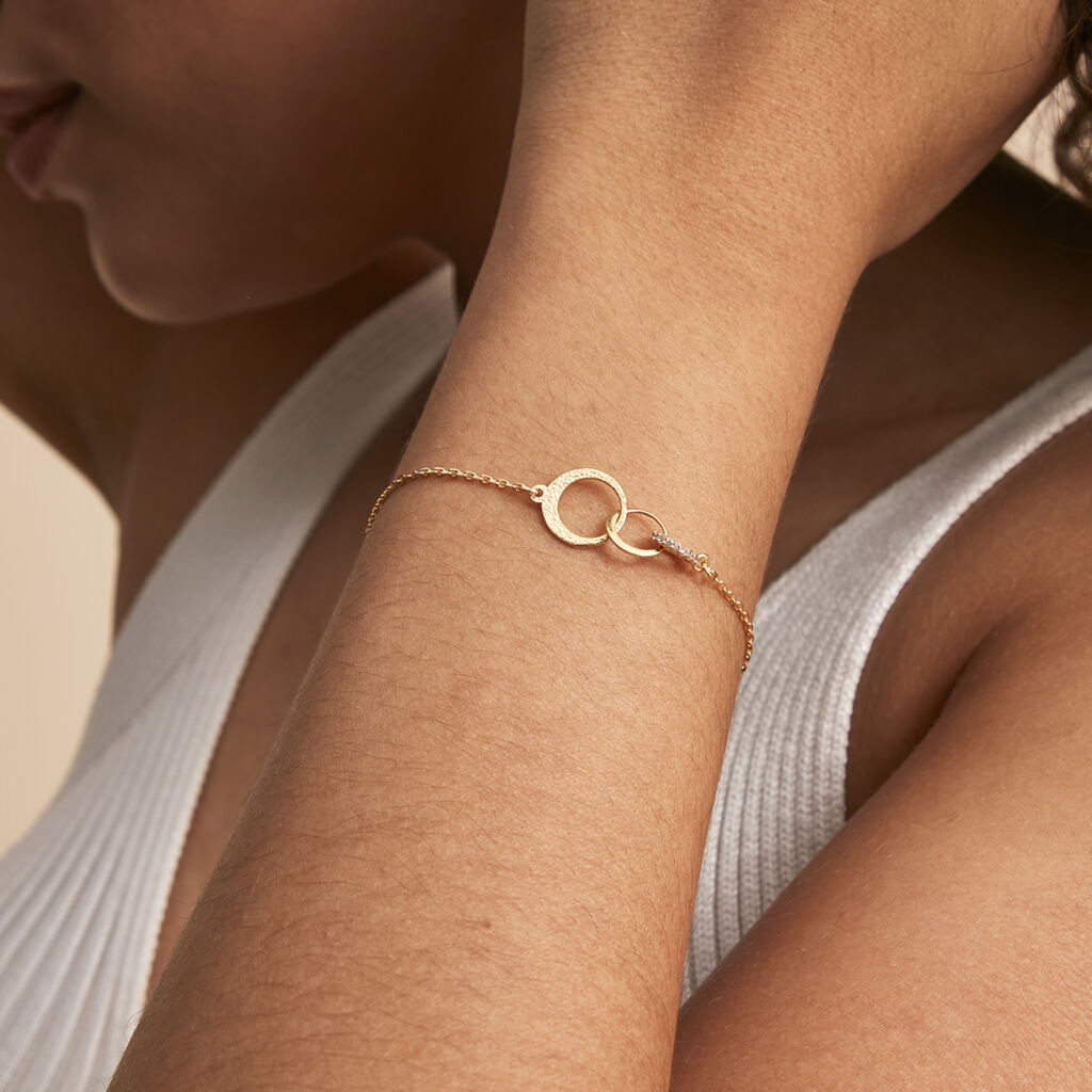 Bracelet Jenni Plaqué Or Jaune Oxyde De Zirconium