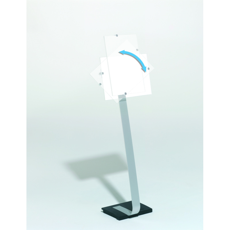 Support d'information sur pied CRYSTAL SIGN® STAND A3