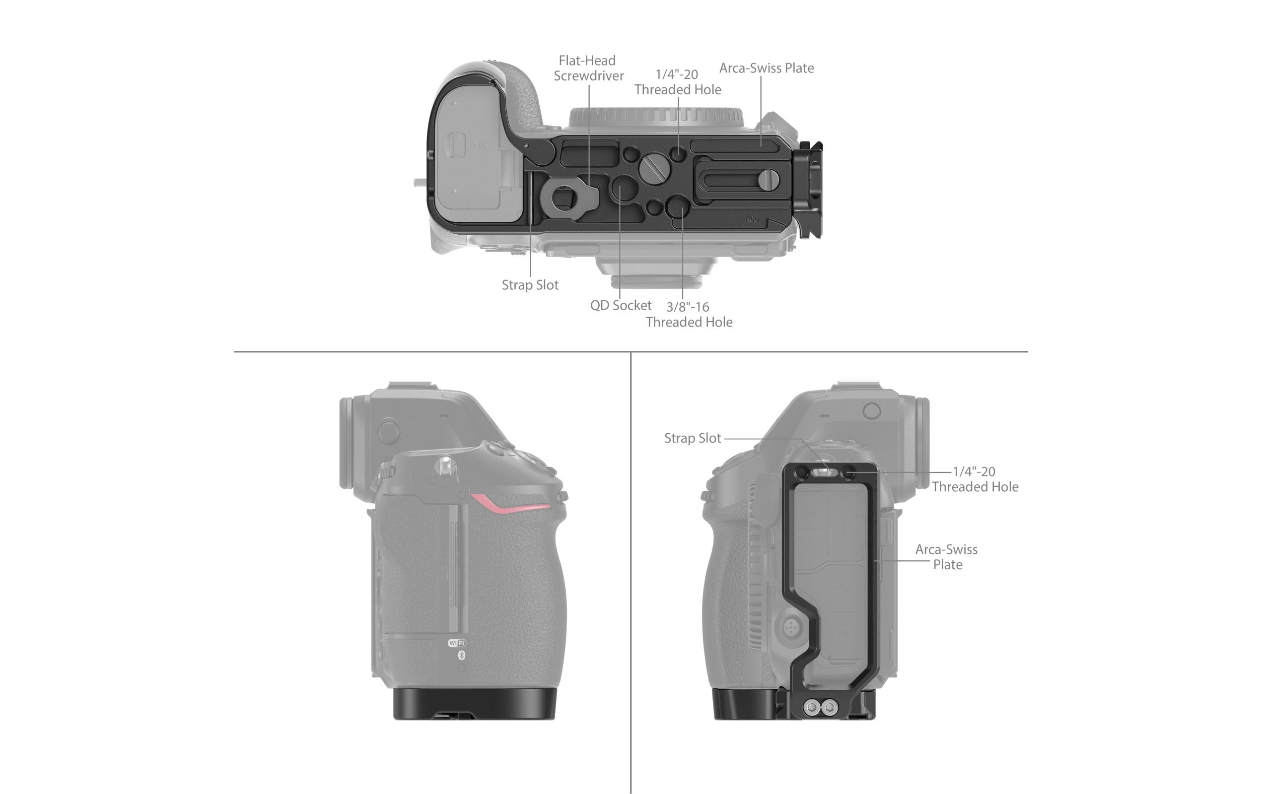 L-Winkel Nikon Z 8L-Halterung für Kamera Zubehör für Nikon Z 8