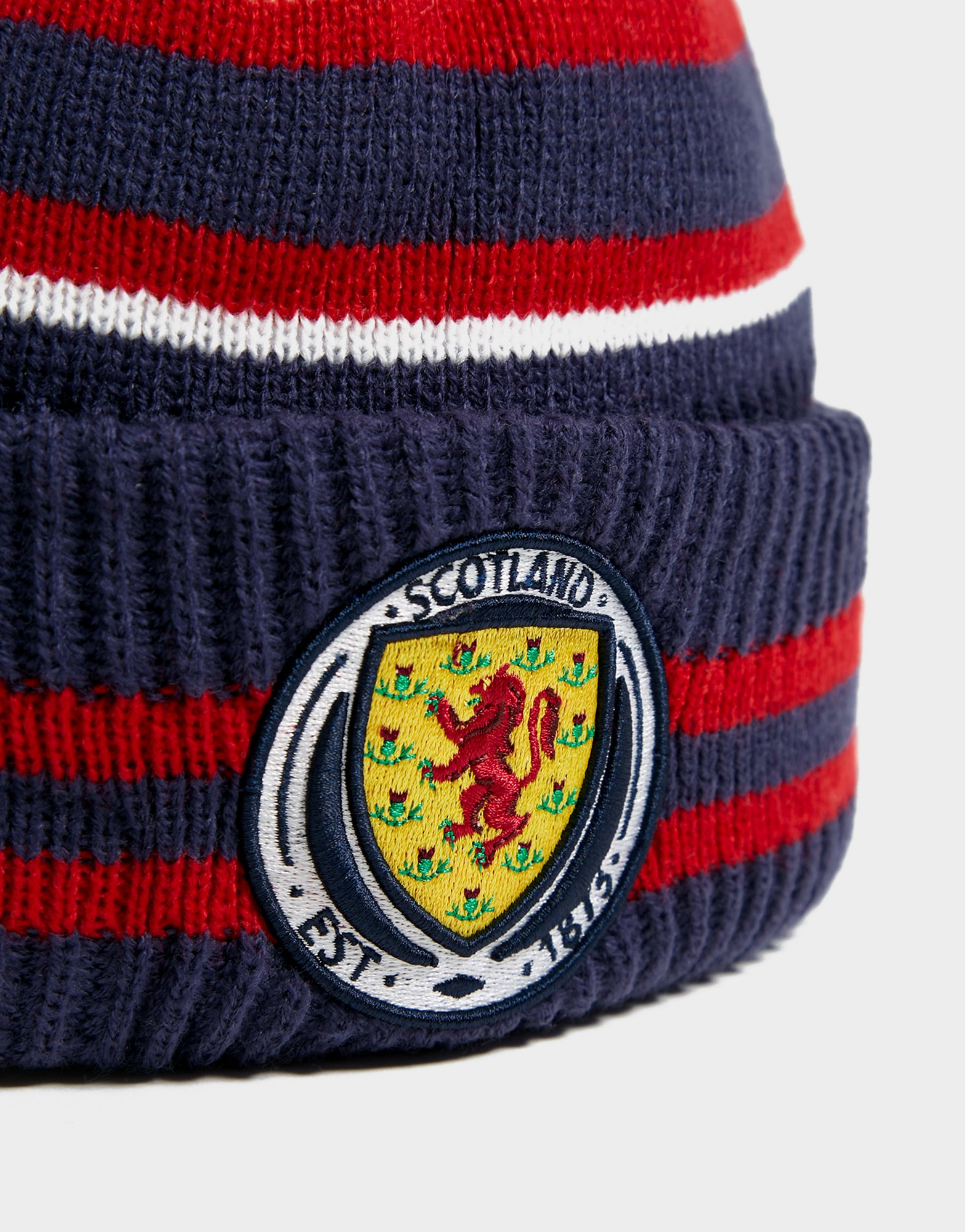 New Era Bonnet Scotland Pom Stripe