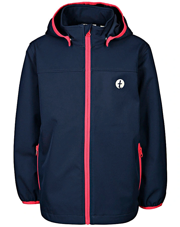 Softshelljacke KONTRAST in navy/pink (Größe: 104)