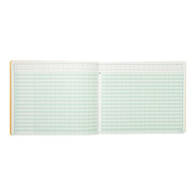 Exacompta - Piqûre tête paresseuse - 30 colonnes sur 2 pages - 27 x 32 cm