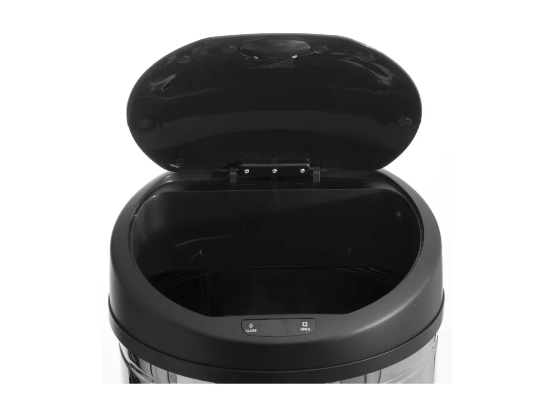 Poubelle ronde en Inox 42 litres Sensor ouverture et fermeture automatique