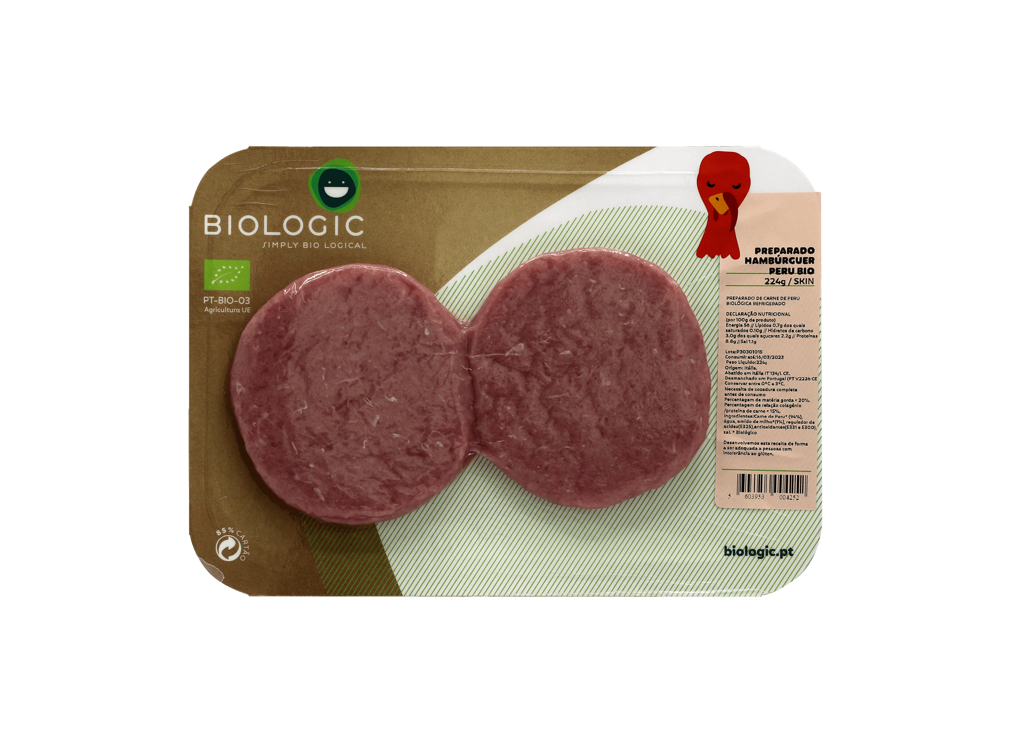 HAMBURGUER PERU BIOLOGIC BIO 224 G