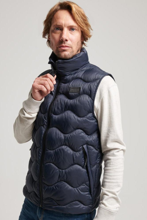 Superdry blauwe heren jas