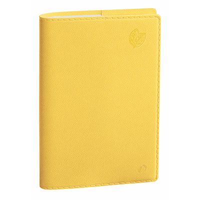 Agenda Equology - 1 semaine sur 2 pages - 10 x 15 cm - jaune - Quo Vadis
