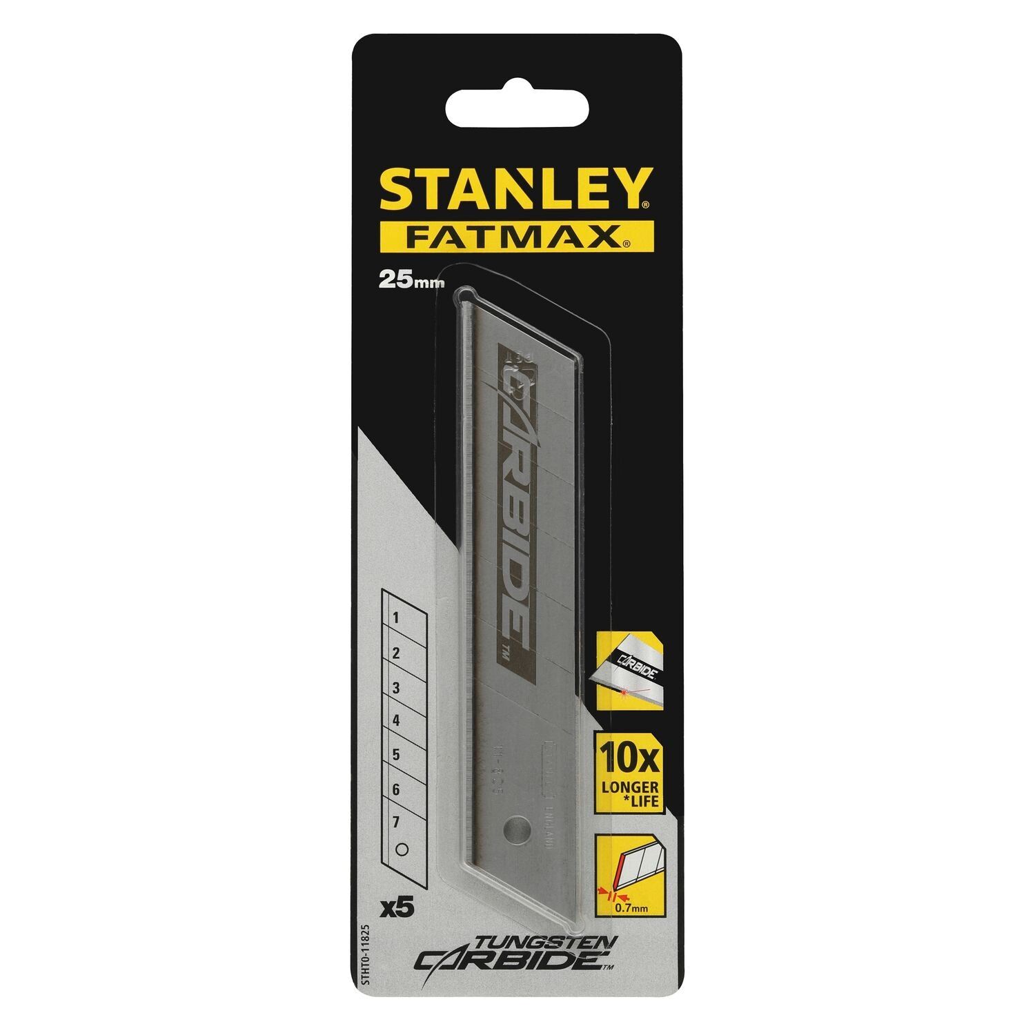 Stanley STHT0-11825 Carbide Reserve Afbreekmesjes 25mm VE=5