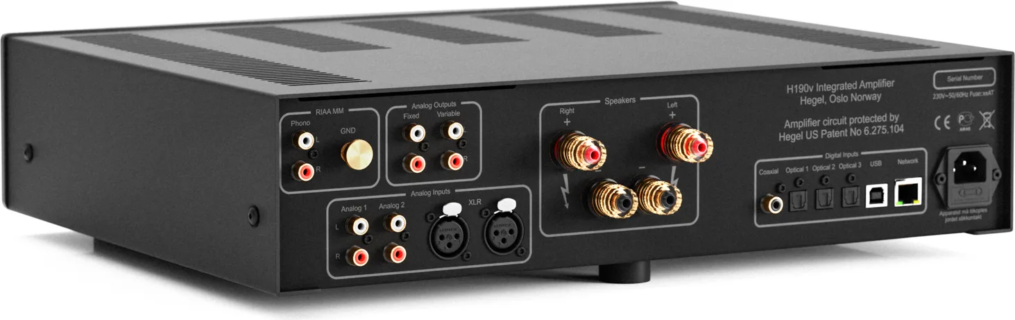Hegel H190v Noir Amplis hi-fi stéréo