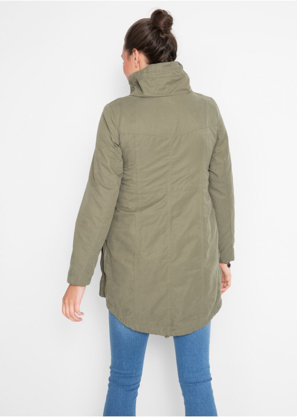 Parka de grossesse et de portage, doublure jersey