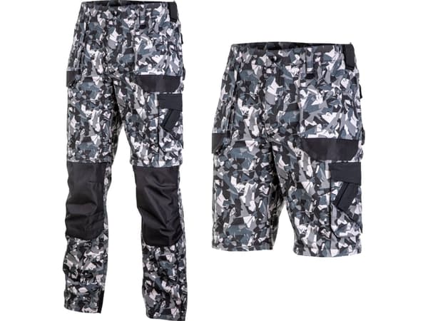 Lahti Pro Trousers with detachable legs. gray and black, 