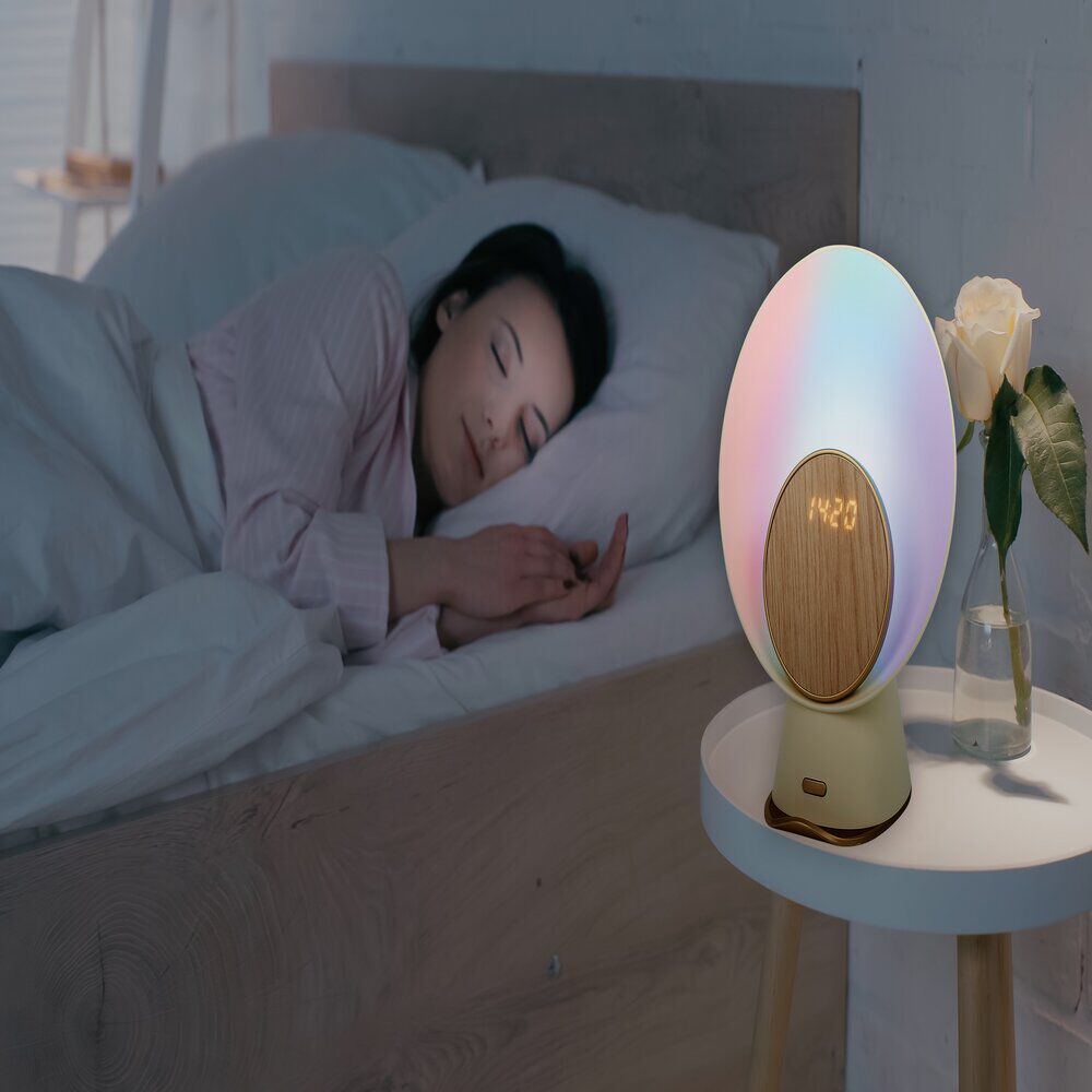 Réveil lune avec chargeur induction