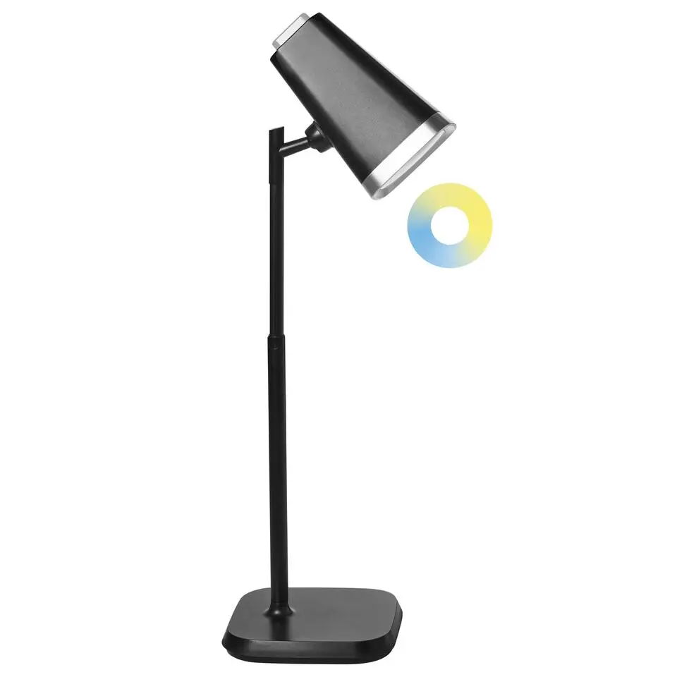 MUSCA - Bureaulamp LED - Zwart - Synthetisch materiaal