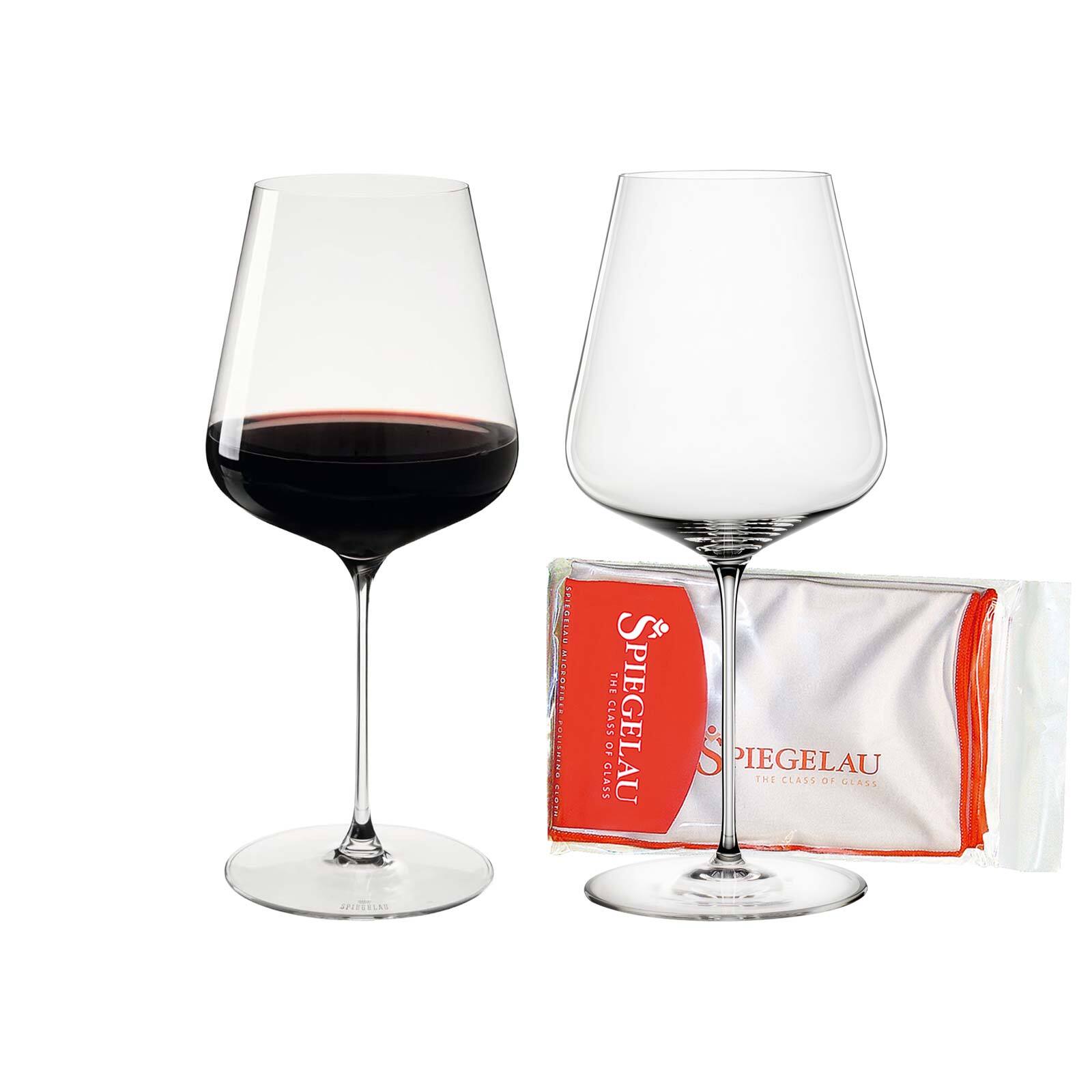 Spiegelau Bordeauxgläser + Poliertuch Definition 750 ml 2er Set