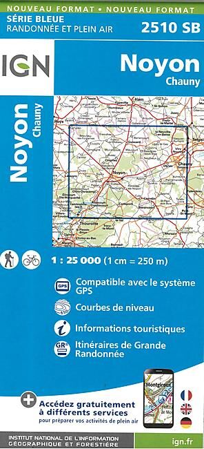 IGN - 2510 SB NOYON CHAUNY 1 25 000