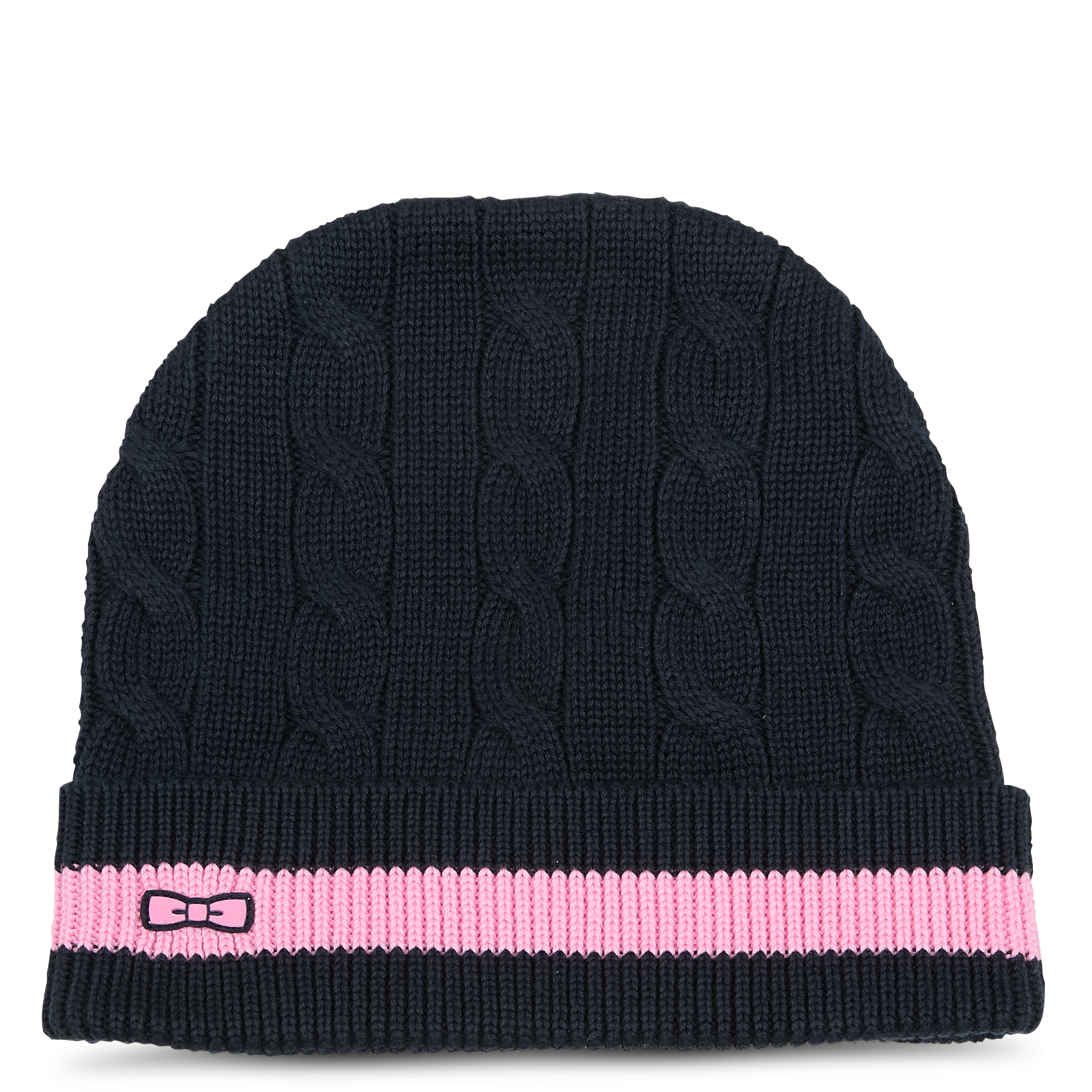 Bonnet côtelé en coton | Bleu
