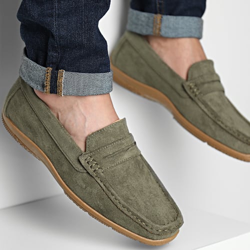 Mocassins Vert Kaki