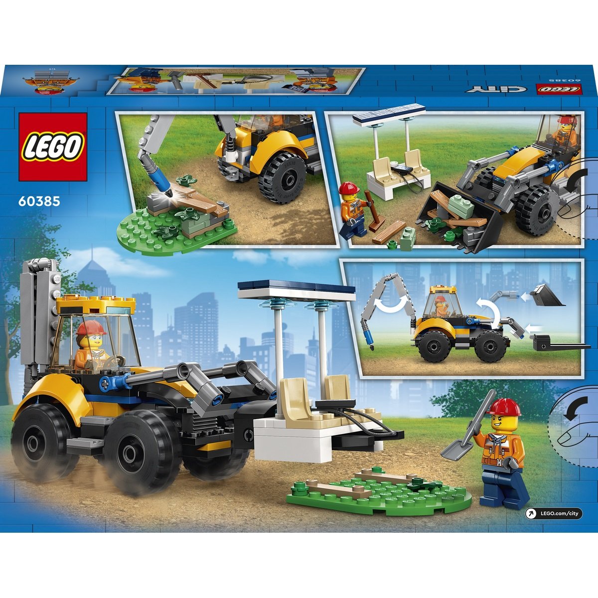 La pelleteuse de chantier Lego City 60385
