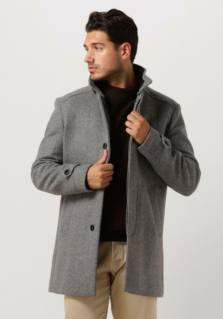 SELECTED HOMME grijze selected homme mantel slhreuben wool coat b noos
