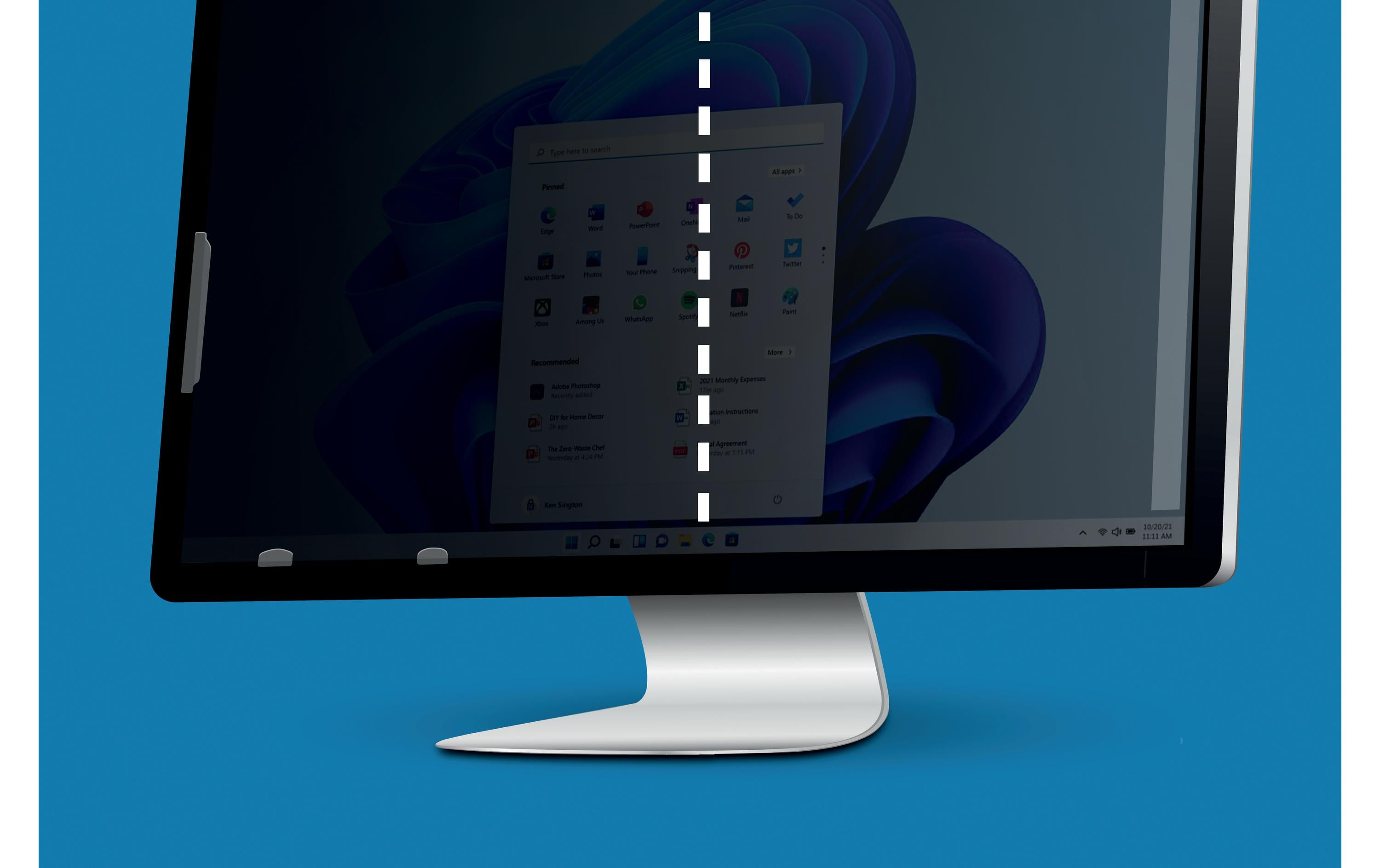 Monitor-Bildschirmfolie 2-Way Privacy Screen 27