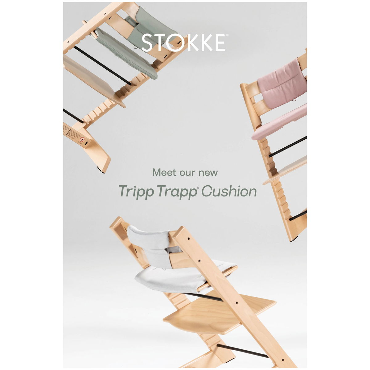 STOKKESTOKKE   Tripp Trapp Sitzkissen Recycled anthracite