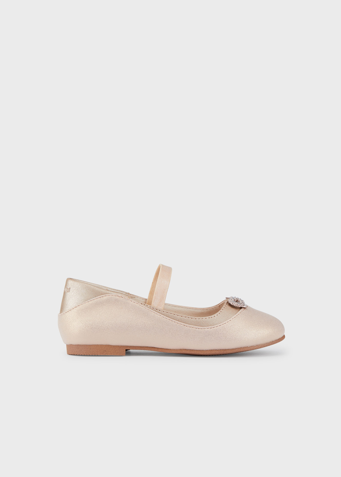 Sapatilhas de bailarina com laço de strass para meninas