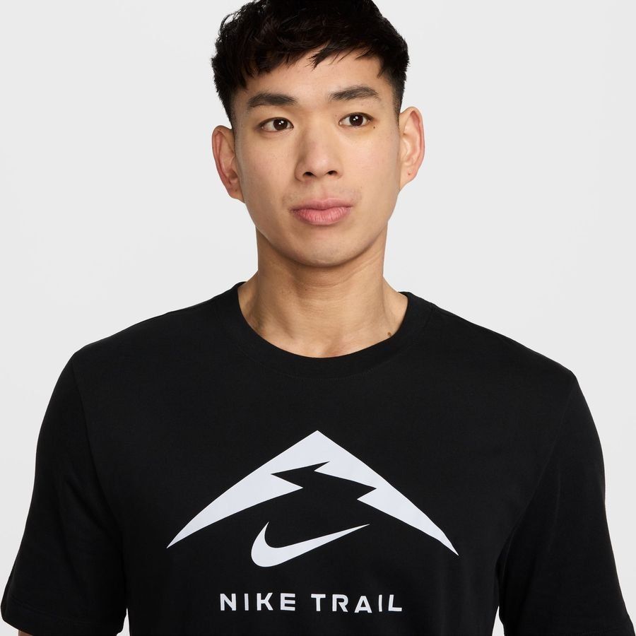 Nike T-shirt Running Dri-FIT Run Trail - Noir/Gris