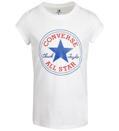 Converse T-Shirt - Weiß m. Logo