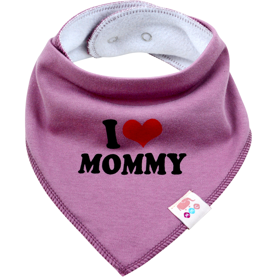M.M.C. Lätzchen 6 PACK I Love Mommy Daddy Dreieckstücher Halstücher Mädchen Set