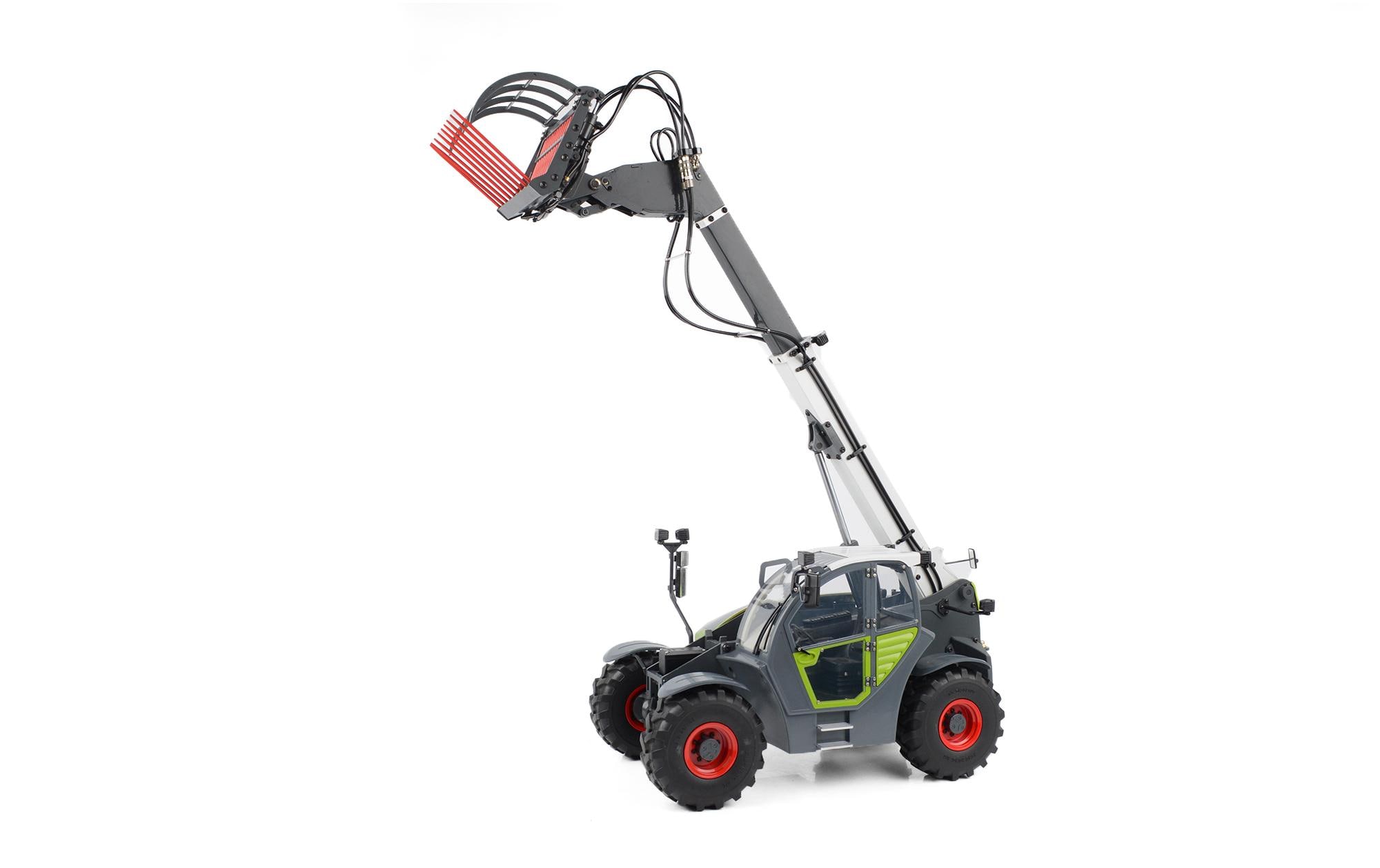 Teleskoplader Hydraulisch 1:14, ARTR<br>Scale Teleskop Gabelstapler mit austauschbaren Anbaugeräten