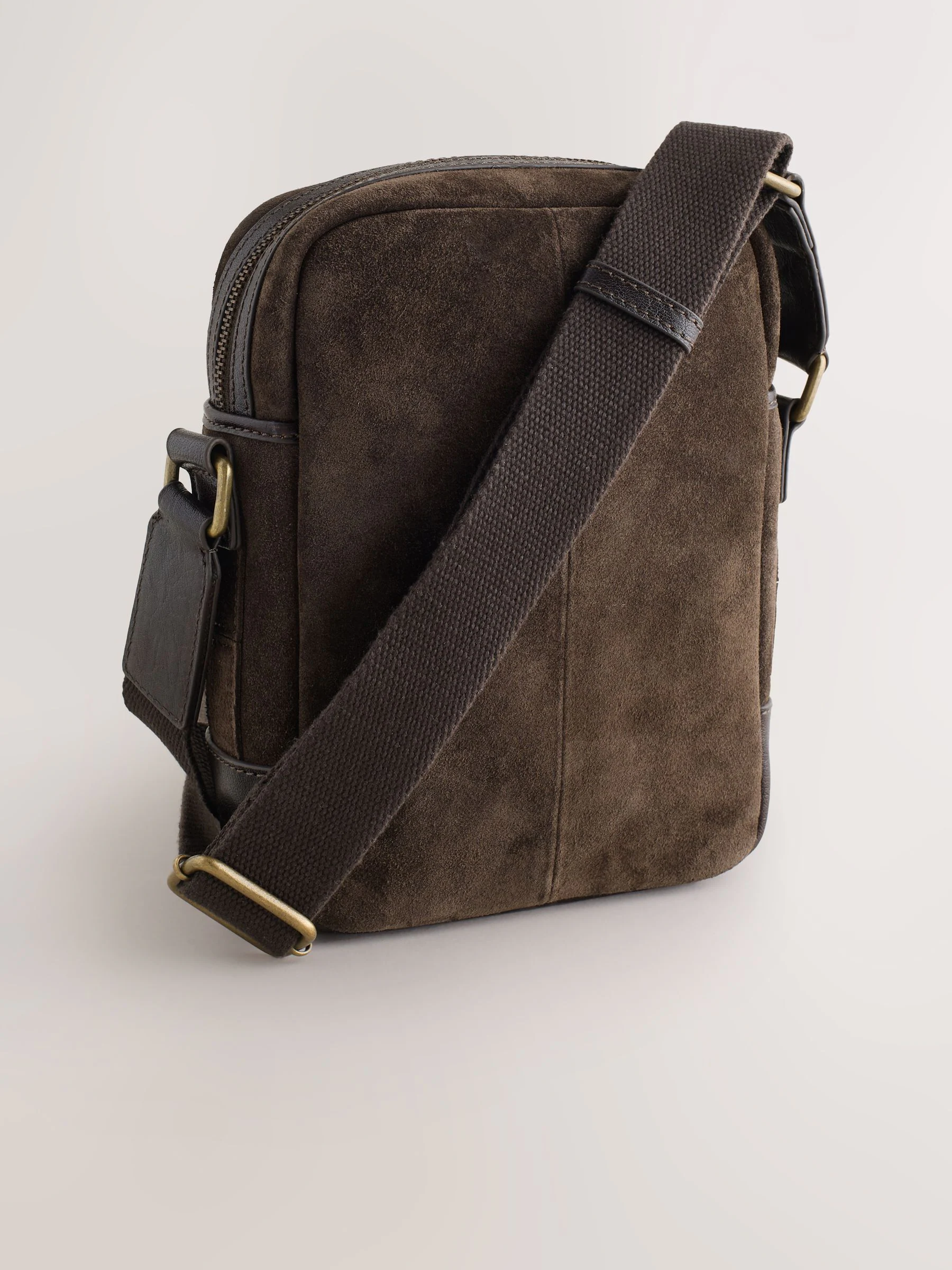 Chocoladebruin - Suède crossbodytas