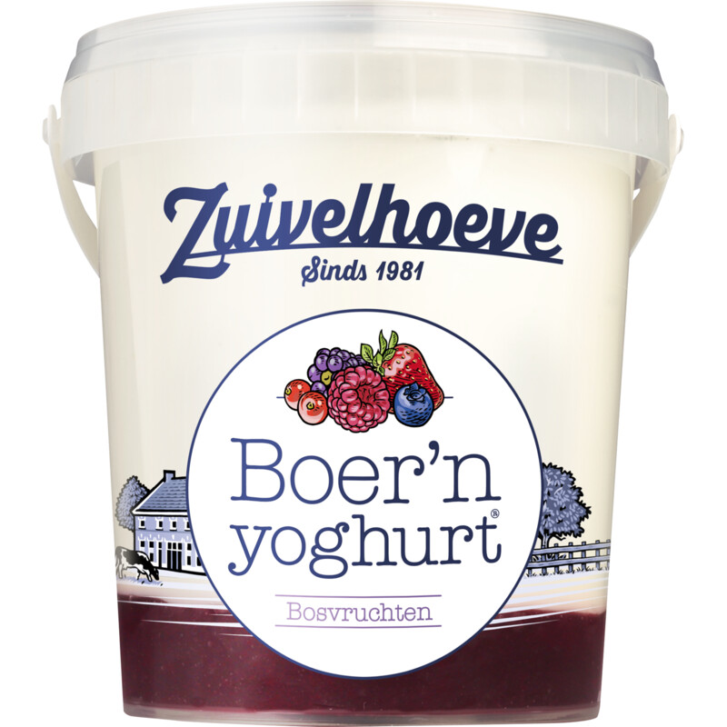 Zuivelhoeve Boer'n yoghurt bosvruchten
